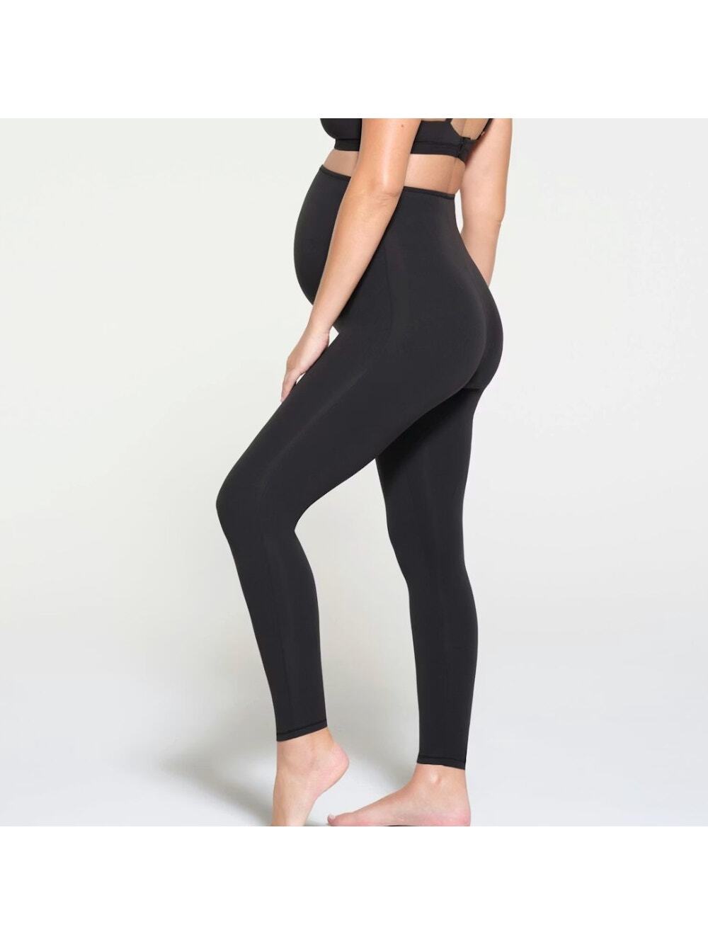 Skims Fits Everybody Maternity High Waisted Leggings Onyx Black large